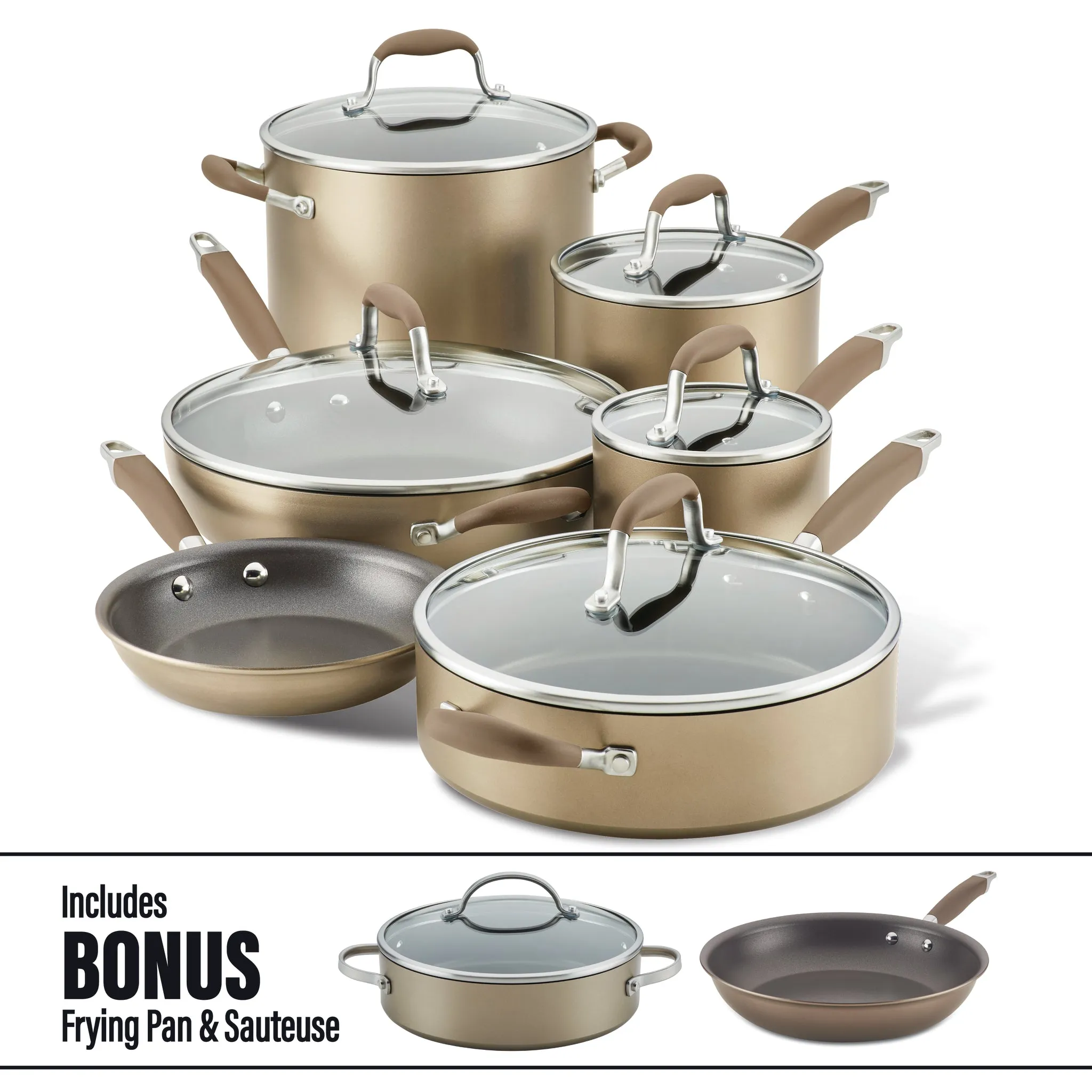 11-Piece Cookware Set with Bonus