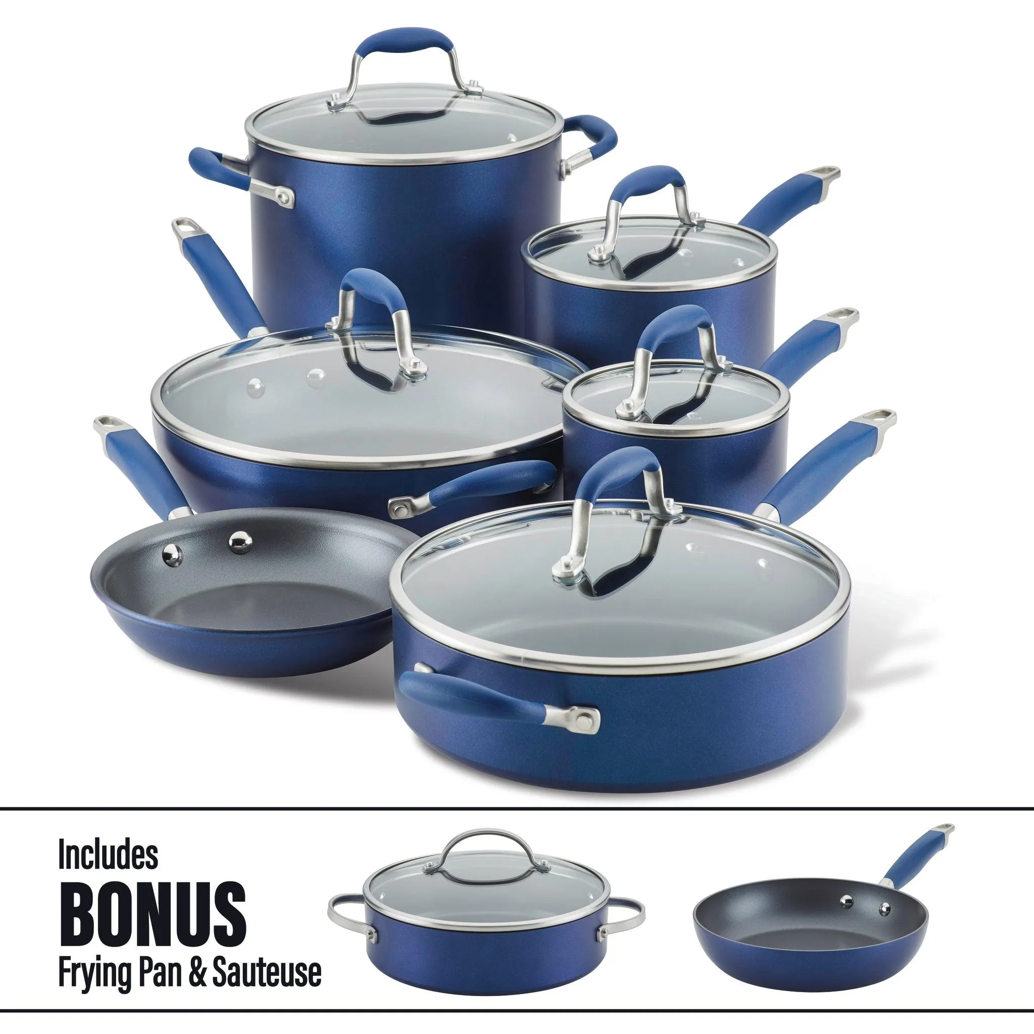 11-Piece Cookware Set with Bonus