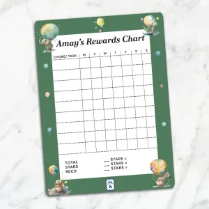 Balloon Safari Kids Reward Chart