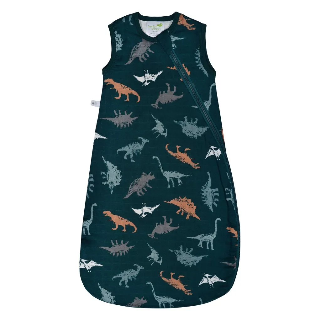 Bamboo muslin sleep bag - dinosaurs (1.0 tog)