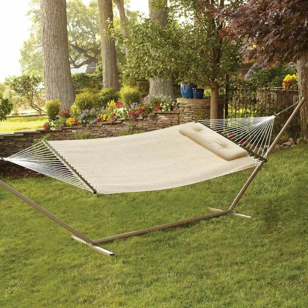 Bliss 55"W Woven Hammock with Pillow