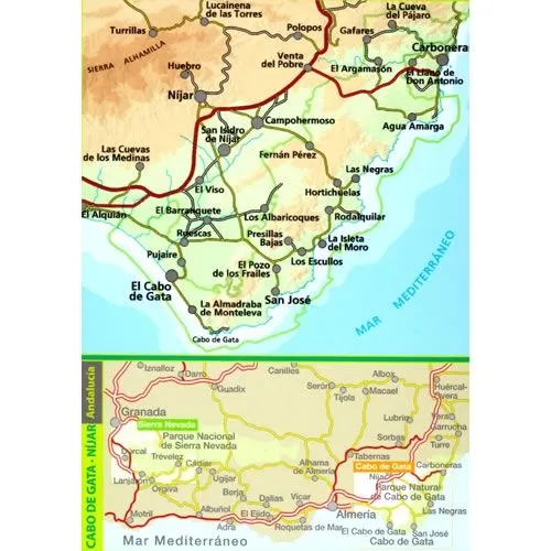 Cabo de Gata – Nijar Natural Park Walking Map