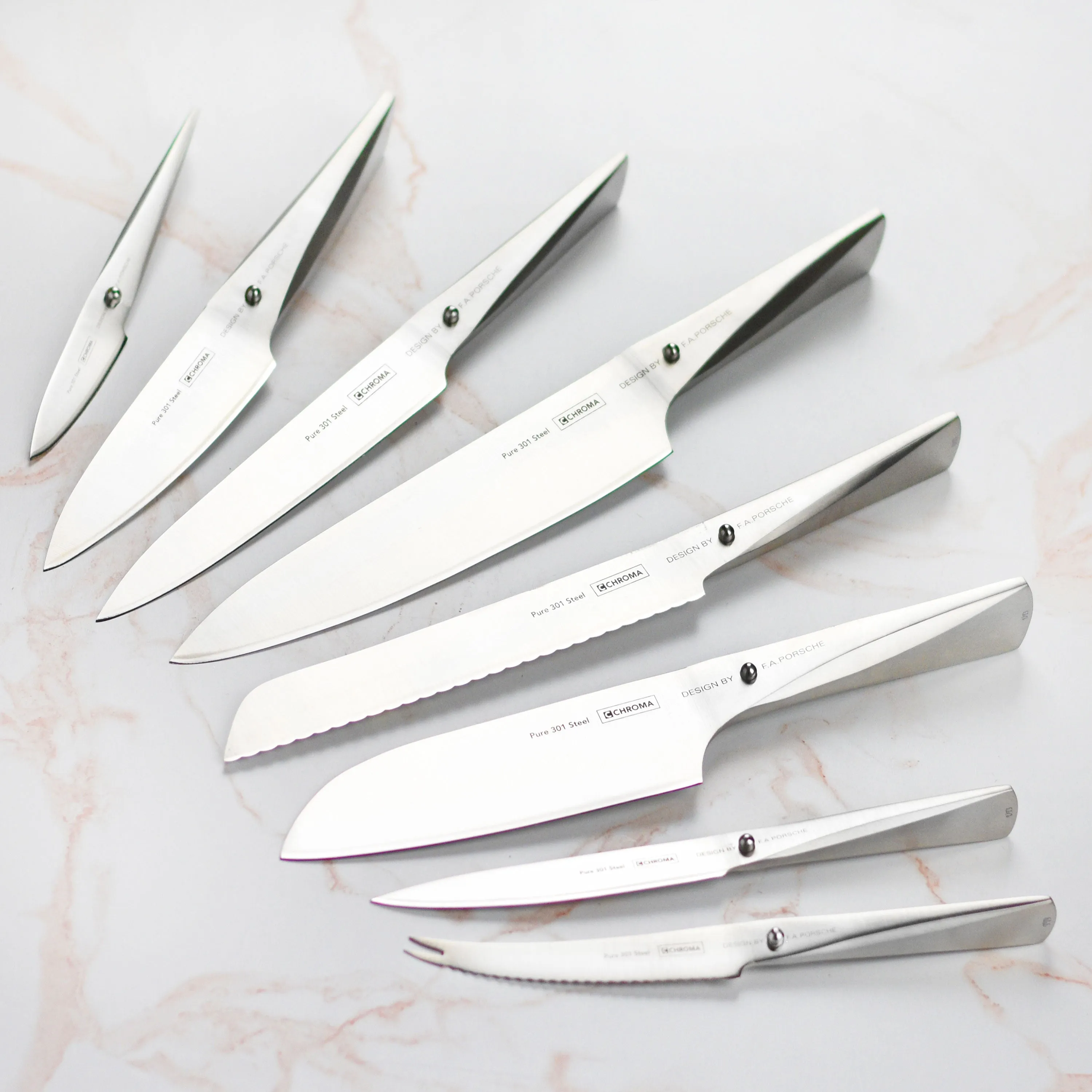 Chroma Type 301 9 Piece Deluxe Knife Block Set