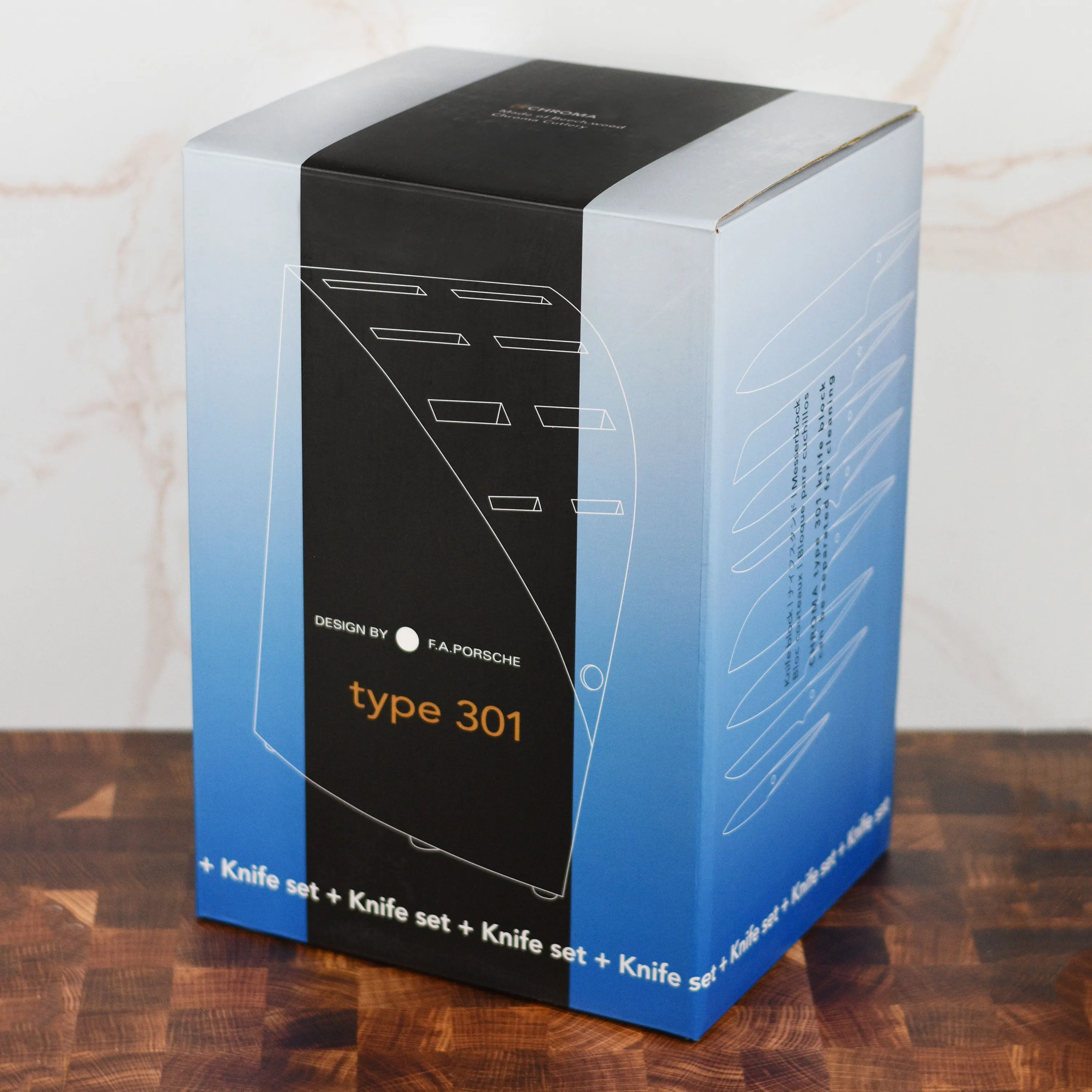 Chroma Type 301 9 Piece Deluxe Knife Block Set