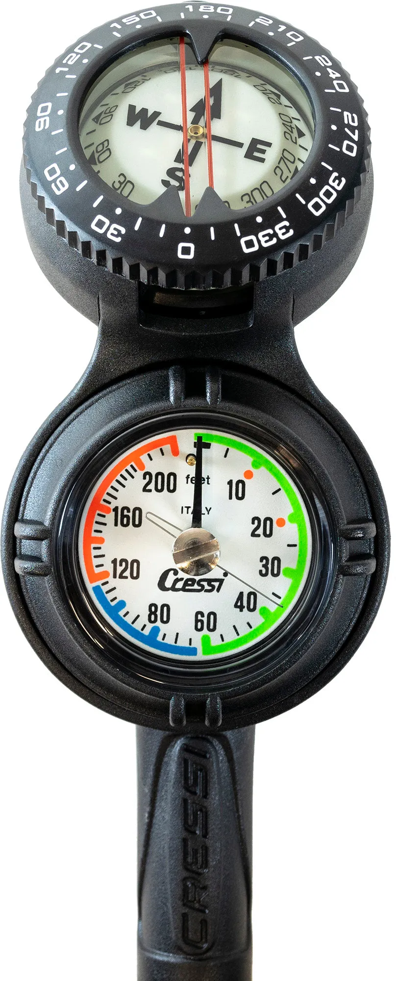 Cressi Console CPD 3 PSI 2 Gauge with Compass Scuba Diving Gauges
