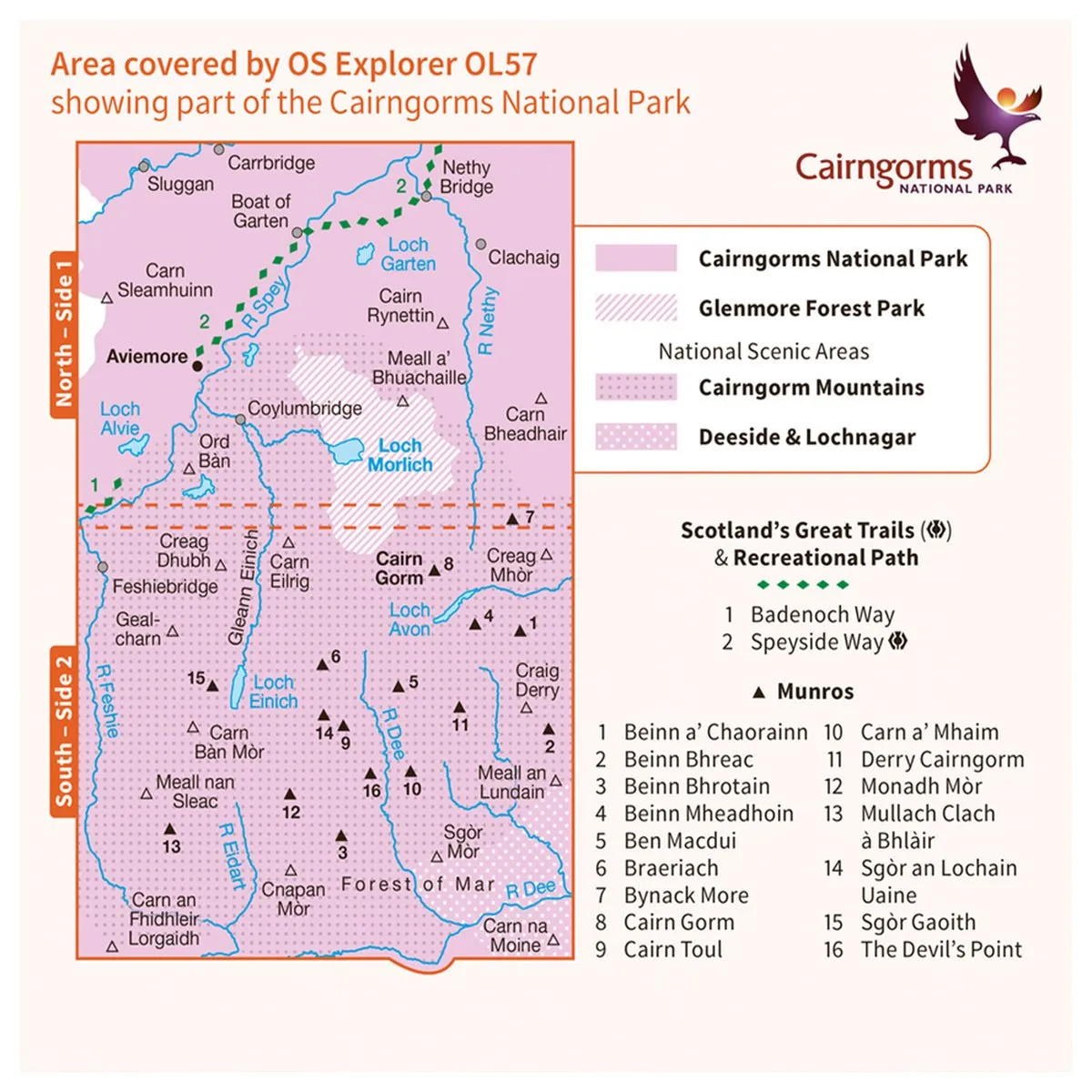 Explorer OL57 - Cairn Gorm & Aviemore 1:25,000