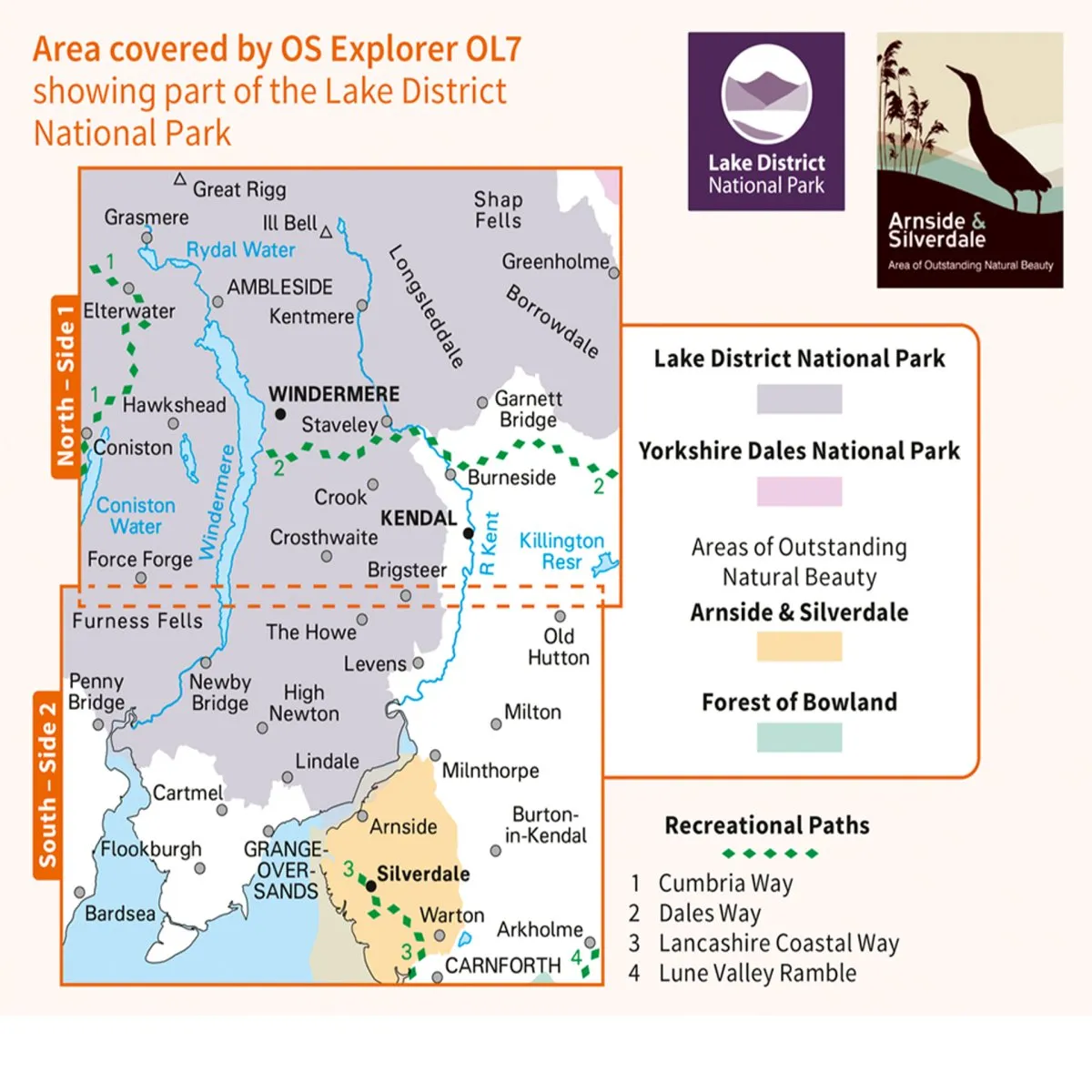 Explorer OL7 - The Lake District: South-eastern area 1:25,000