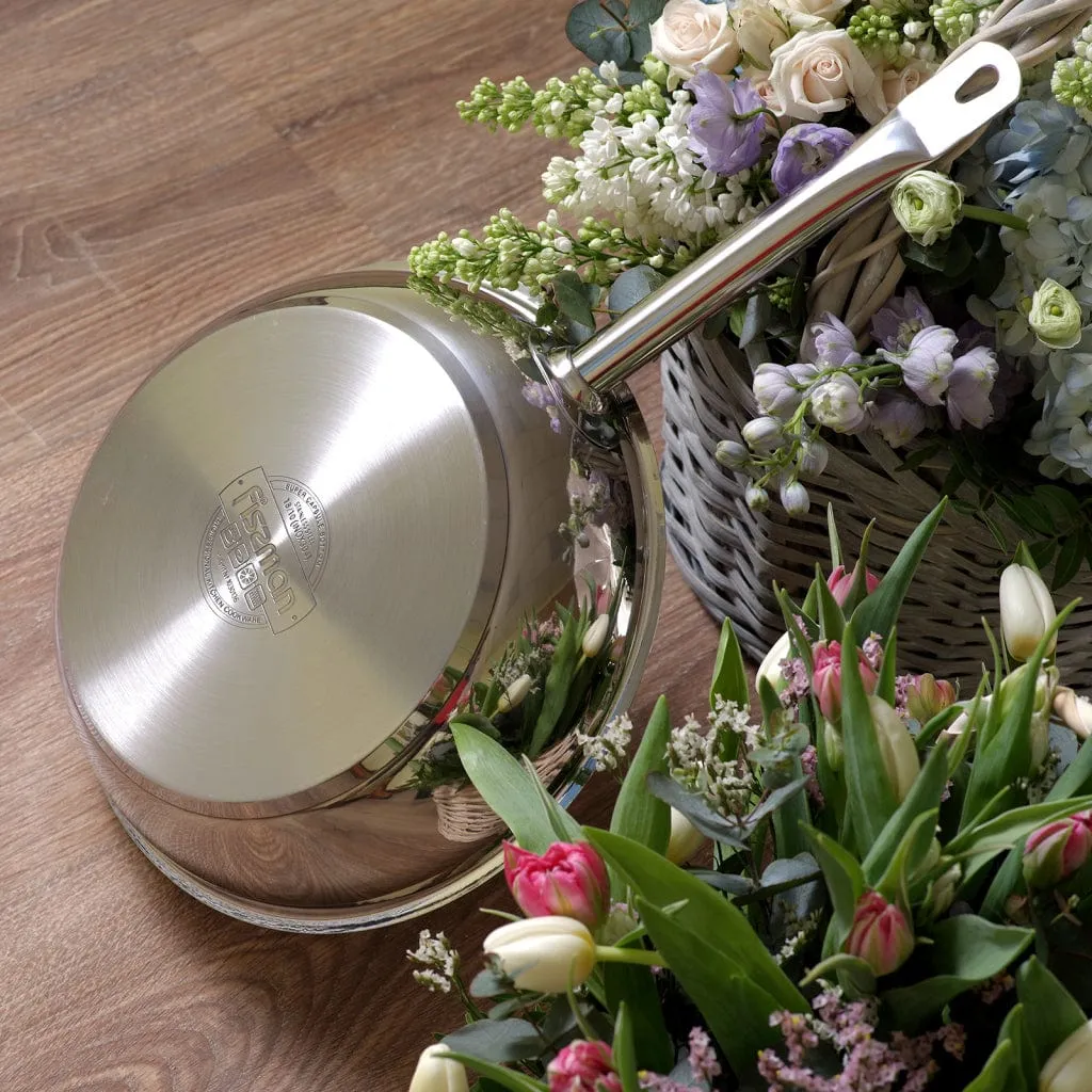 Fissman Stainless Steel Frying Pan Silver 28x6.5cm