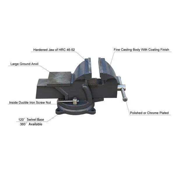 Free Shipping!!! HPS-150 6” Ductile Iron Heavy Duty Bench Vise