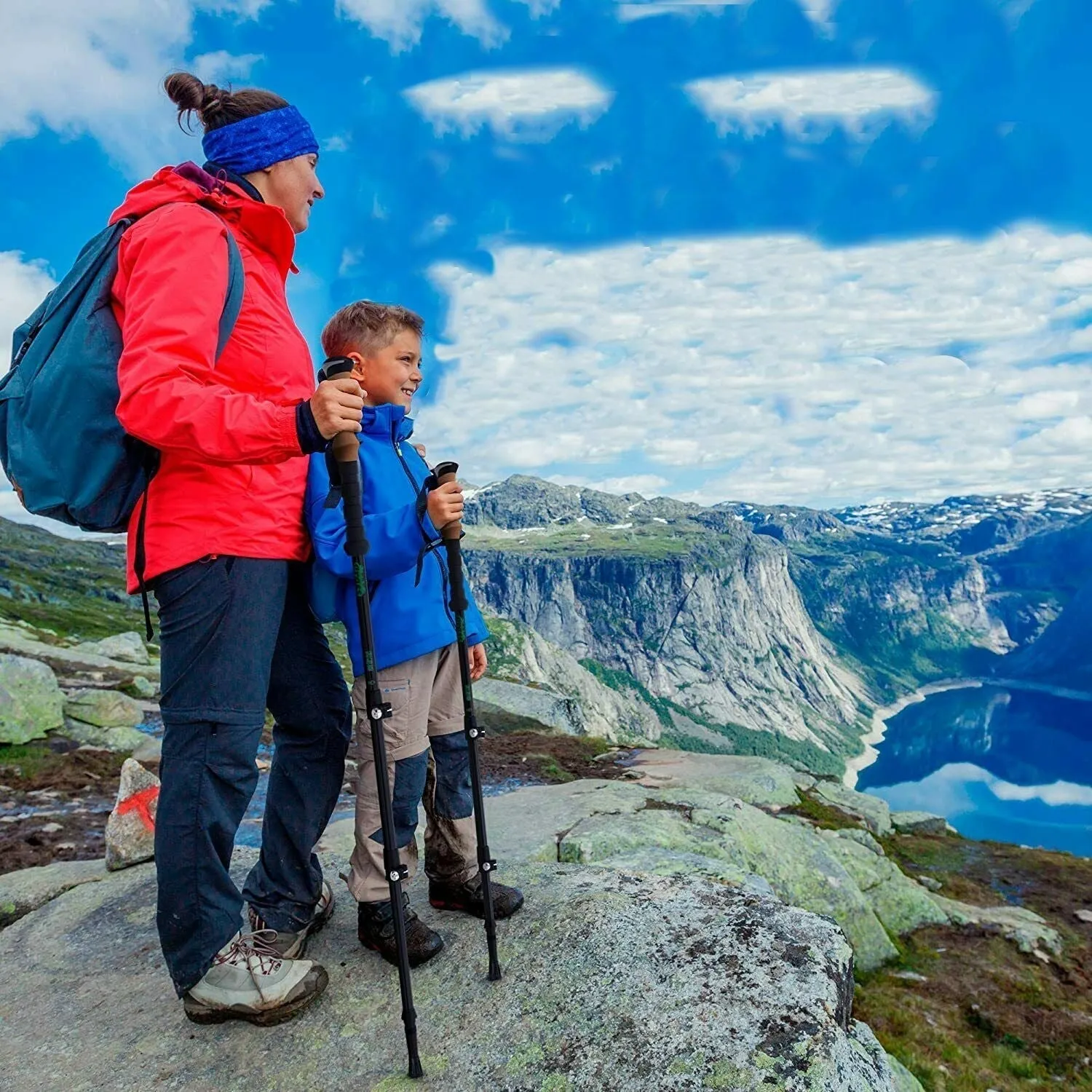 Heavy Duty Outdoor Hiking And Trekking Collapsible Pole