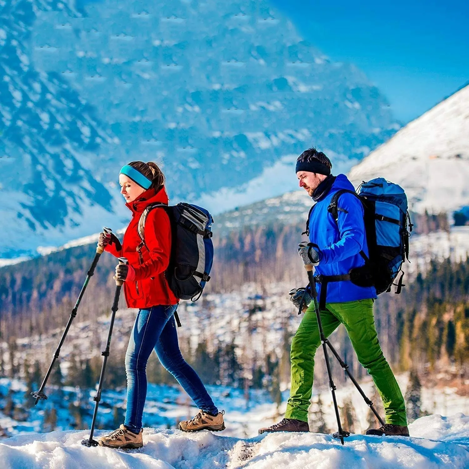 Heavy Duty Outdoor Hiking And Trekking Collapsible Pole