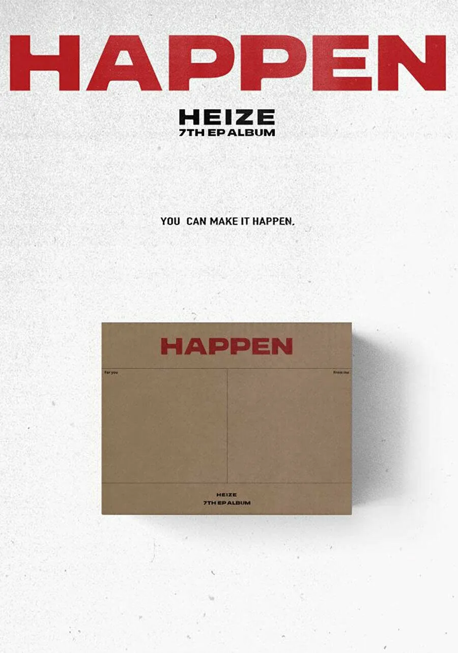 HEIZE HAPPEN 7th EP Album 20ea Post Card 7ea Post Card 9ea MV Post Card  1ea Folded Lyrics Card 8ea Lyrics Card 2ea Book Mark K-POP SEALED TRACKING NUMBER