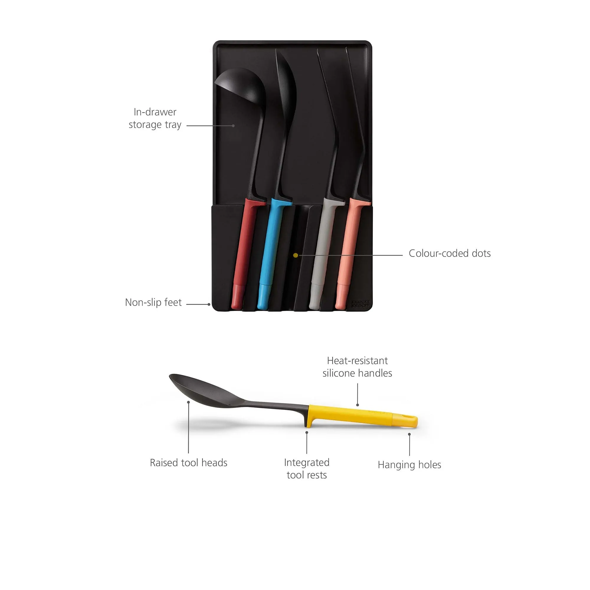 Joseph Joseph Utensil and Knife Set 10 Piece