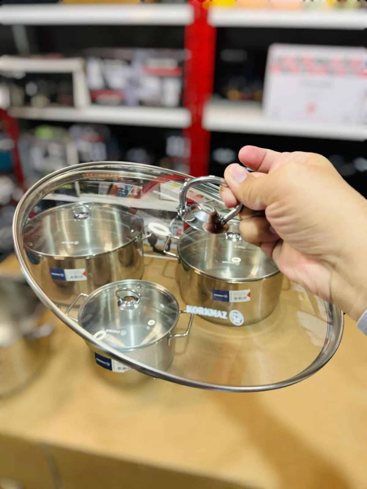 Korkmaz 10pcs Astra A-1901 Pro Cr-Ni Cookware Set