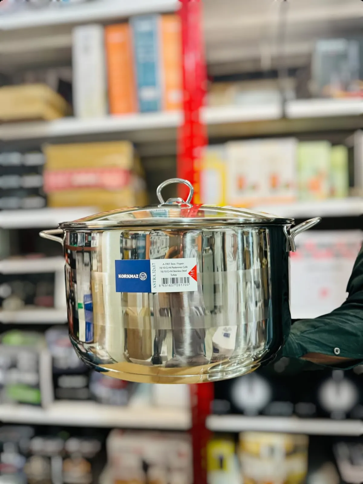 Korkmaz 10pcs Astra A-1901 Pro Cr-Ni Cookware Set