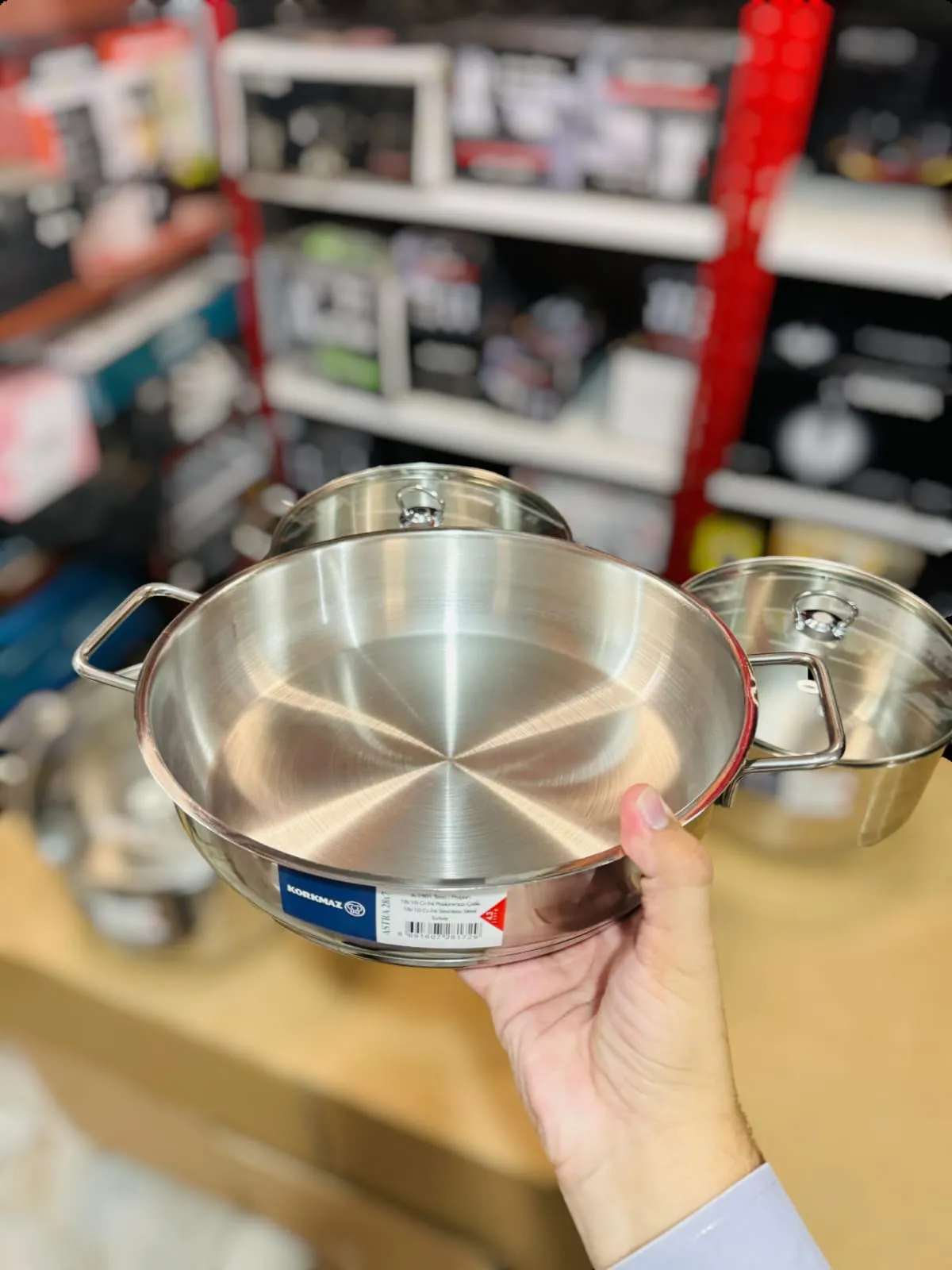 Korkmaz 10pcs Astra A-1901 Pro Cr-Ni Cookware Set