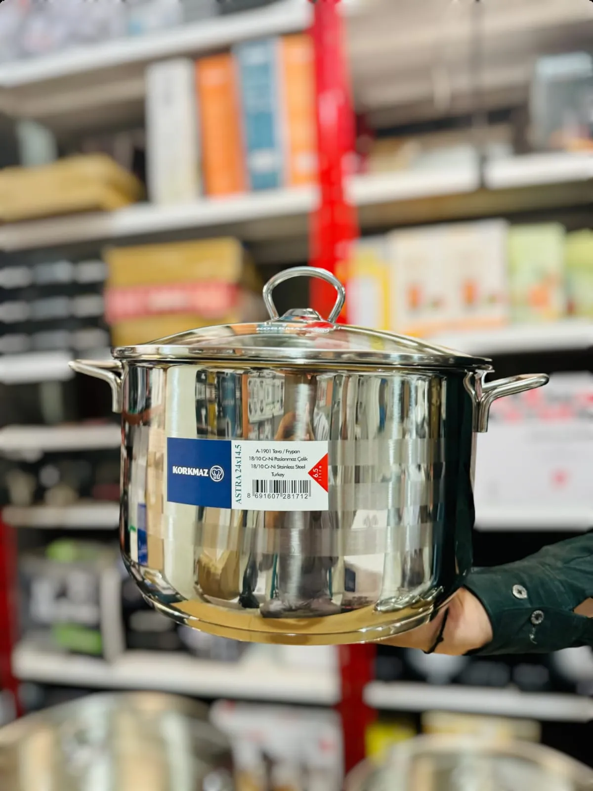 Korkmaz 10pcs Astra A-1901 Pro Cr-Ni Cookware Set