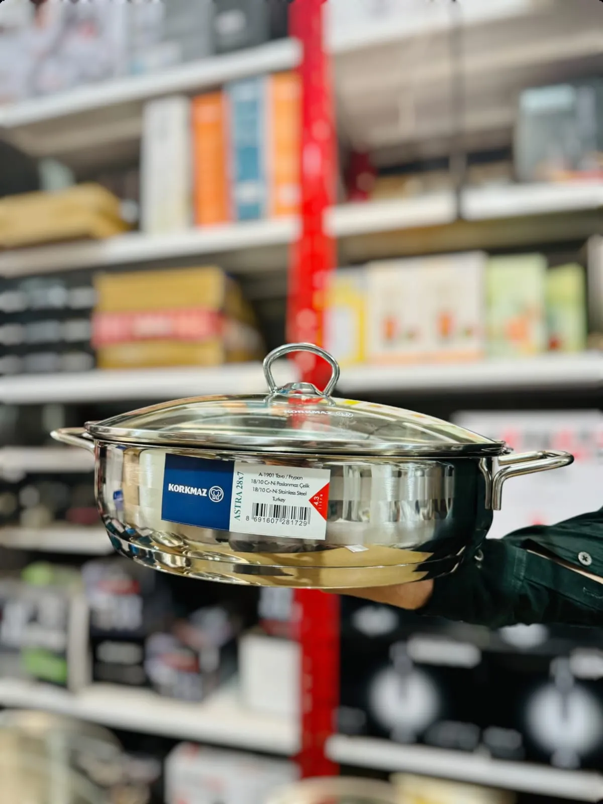 Korkmaz 10pcs Astra A-1901 Pro Cr-Ni Cookware Set