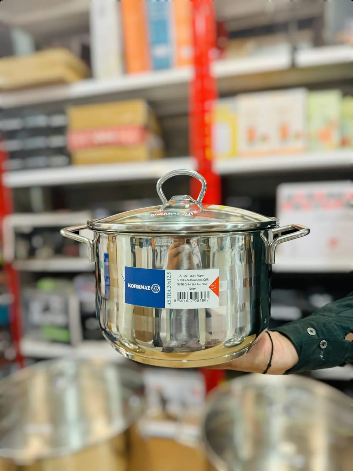 Korkmaz 10pcs Astra A-1901 Pro Cr-Ni Cookware Set