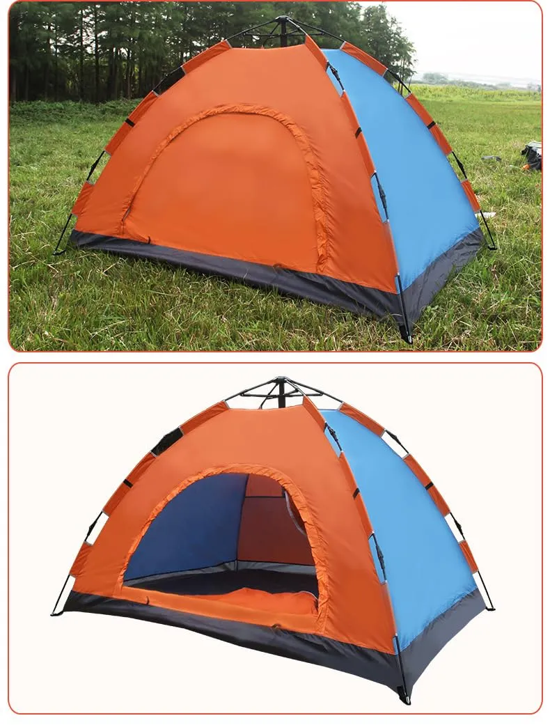 KriShyam® Automatic Pop Up Camping Tent Automatic Hydraulic Dome Tent for Camping,Hiking,Travel,Picnic,Fishing,Beach with Carrybag (4 Person-Automatic Hydraulic Tent)