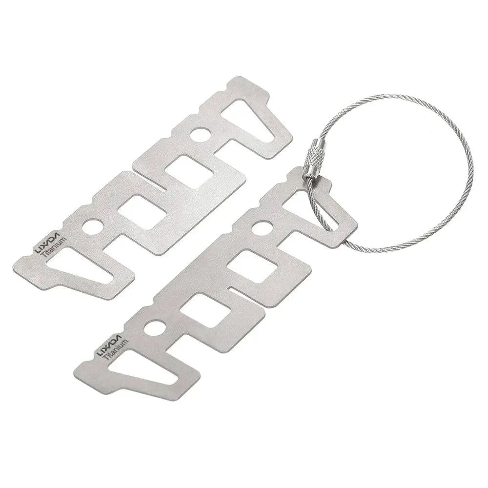 Lixada Titanium Alcohol Stove Rack Cross Stand Outdoor Camping Stove Stand Folding Picnic Stove Furnace Support Rack
