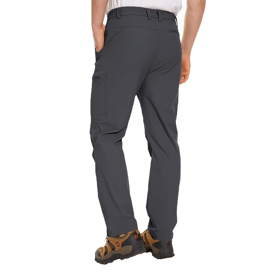 Men's Hiking Water Resistant Ripstop Pants Lightweight Quick Dry with 6 Pockets