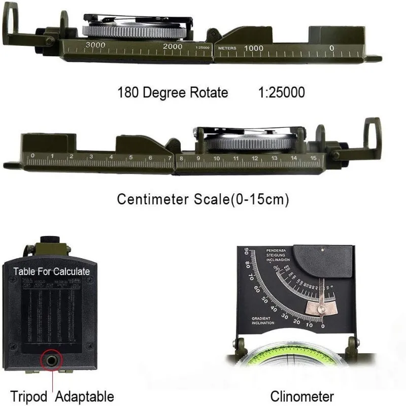 Military Aiming Navigation Compass