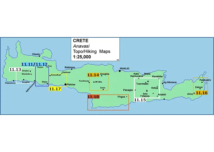 Mt Dikti and Mt Selena Walking Map [11.15]
