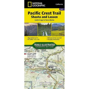 National Geographic Pacific Crest Trail: Shasta and Lassen Map [Castle Crags to Sierra Buttes]