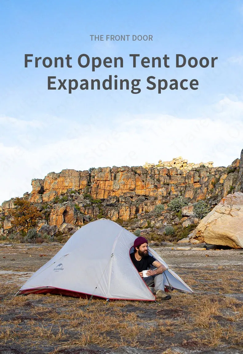 Naturehike Cloud Up Series 1 2 3 Person Tent Outdoor Ultralight Camp Tent with Mat Camping 20D
