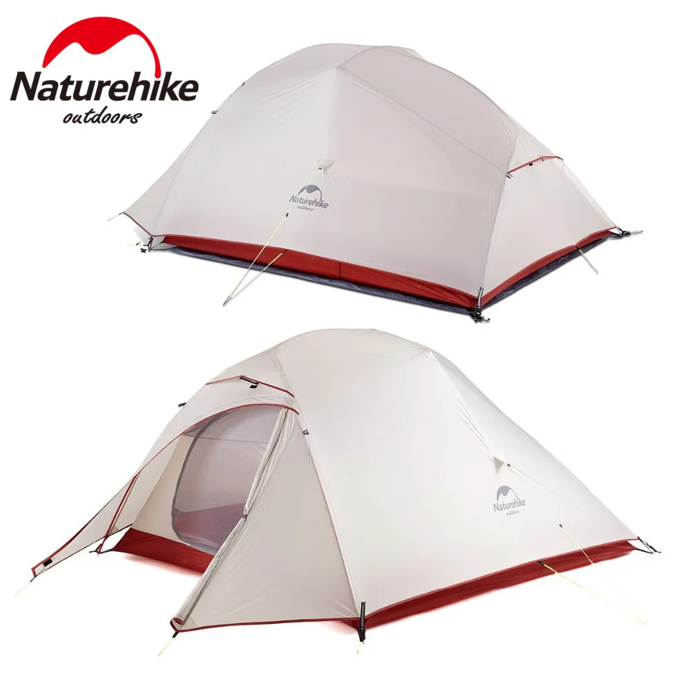 Naturehike Cloud Up Series 1 2 3 Person Tent Outdoor Ultralight Camp Tent with Mat Camping 20D