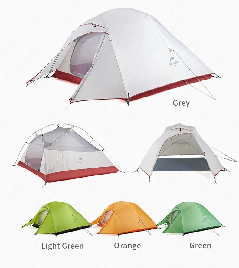 Naturehike Cloud Up Series 1 2 3 Person Tent Outdoor Ultralight Camp Tent with Mat Camping 20D