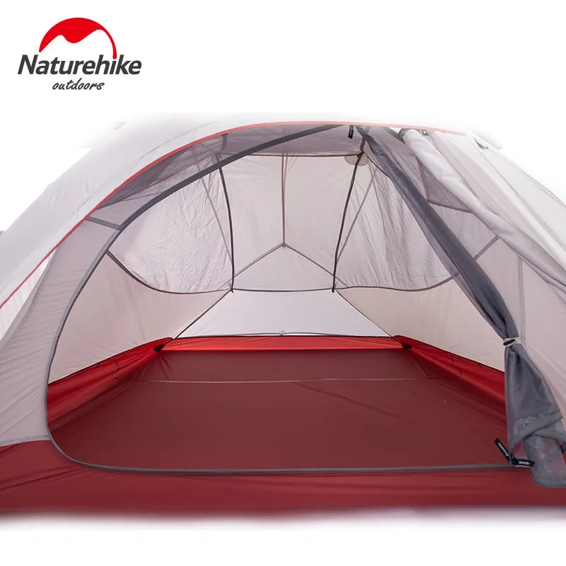 Naturehike Cloud Up Series 1 2 3 Person Tent Outdoor Ultralight Camp Tent with Mat Camping 20D