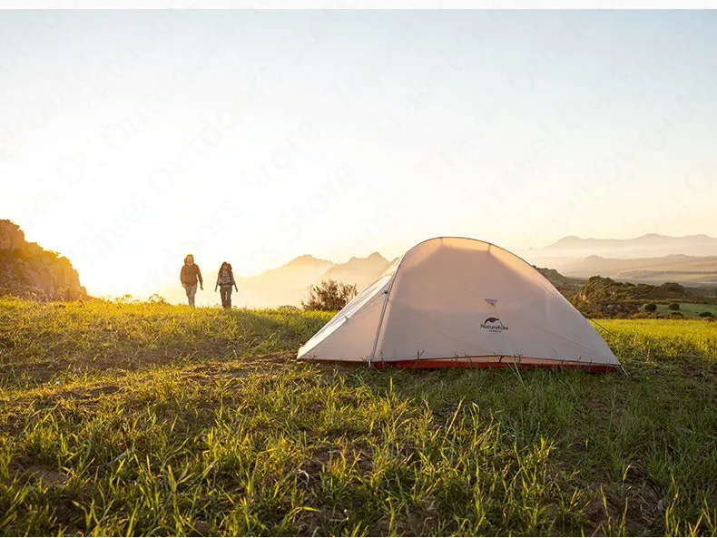 Naturehike Cloud Up Series 1 2 3 Person Tent Outdoor Ultralight Camp Tent with Mat Camping 20D