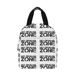 No Drama Zone Insulated Zipper Lunch Bag