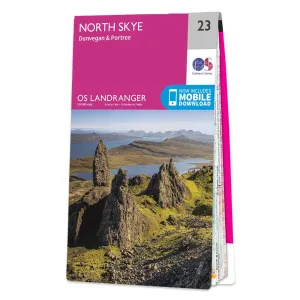 OS Landranger Map - Sheet 23/North Skye