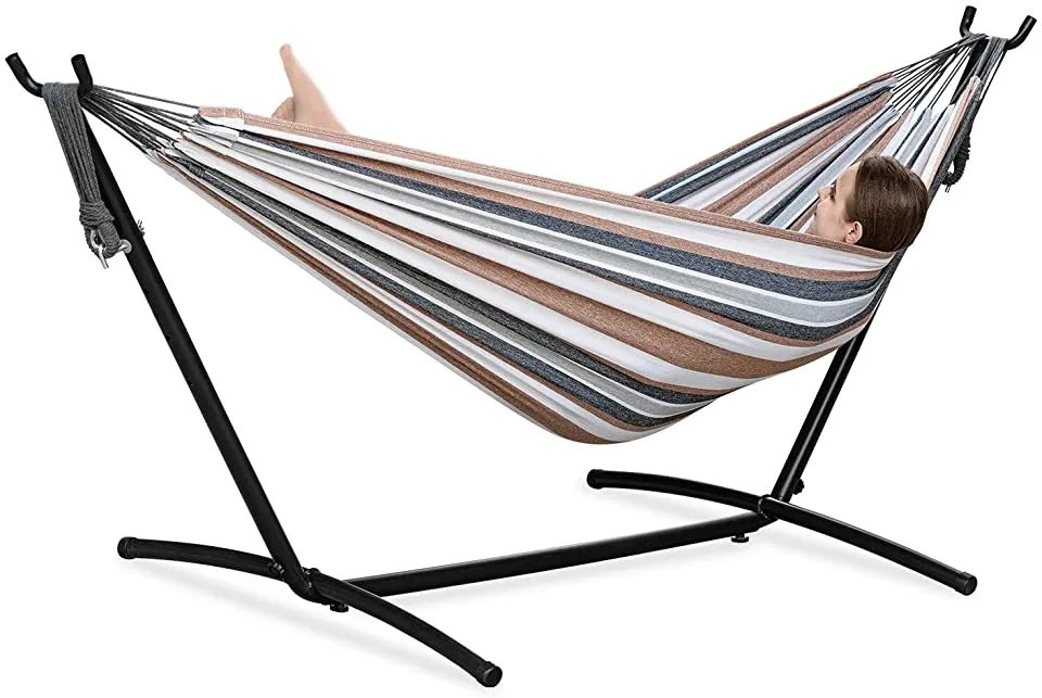 Portable Hammock with Stand for 2 person with Carrying case Outdoor Patio Use