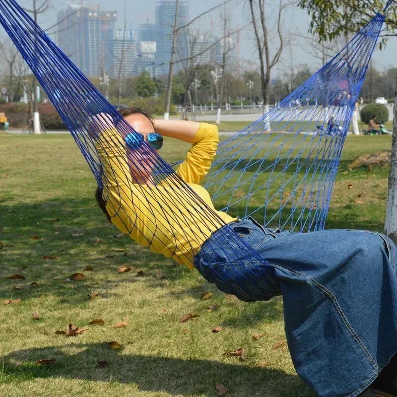 Portable Mesh Net Nylon Hammock