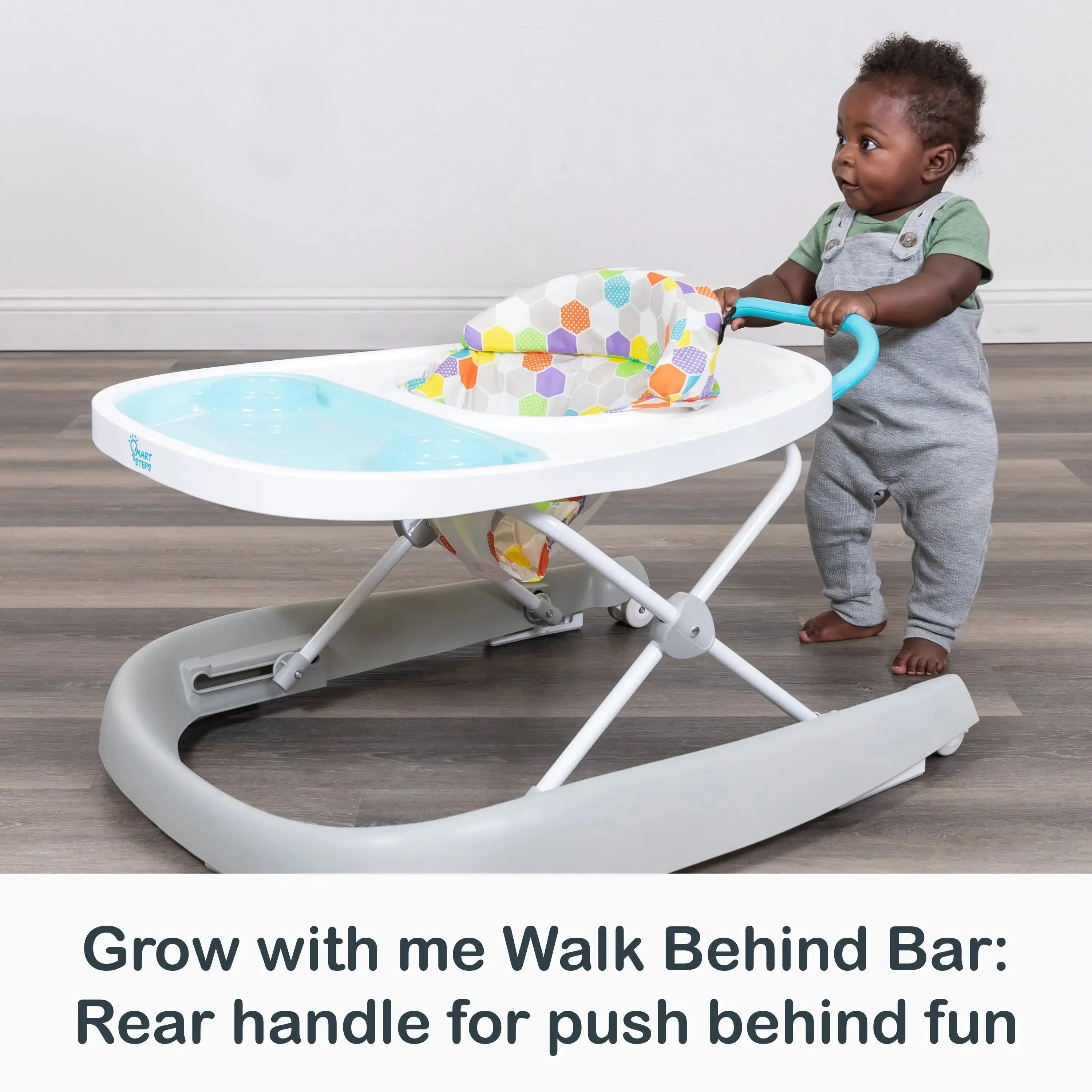 Smart Steps® Dine N’ Play 3-in-1 Feeding Walker - Hexagon Dots (Walmart Exclusive)