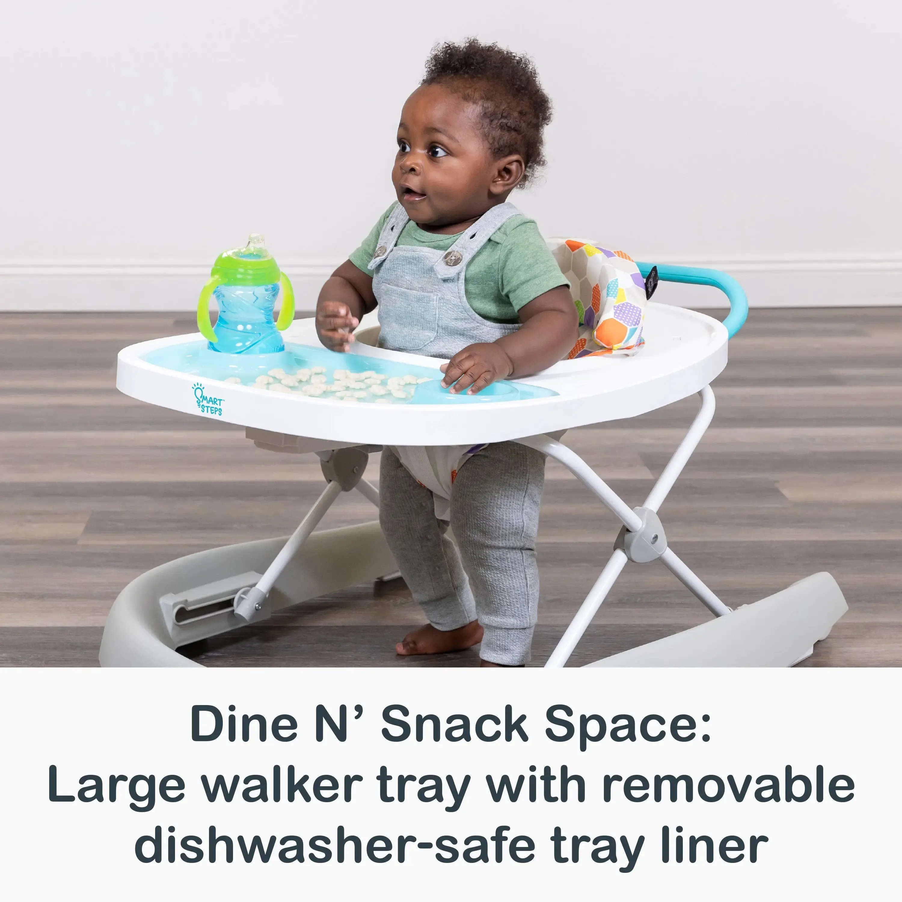 Smart Steps® Dine N’ Play 3-in-1 Feeding Walker - Hexagon Dots (Walmart Exclusive)