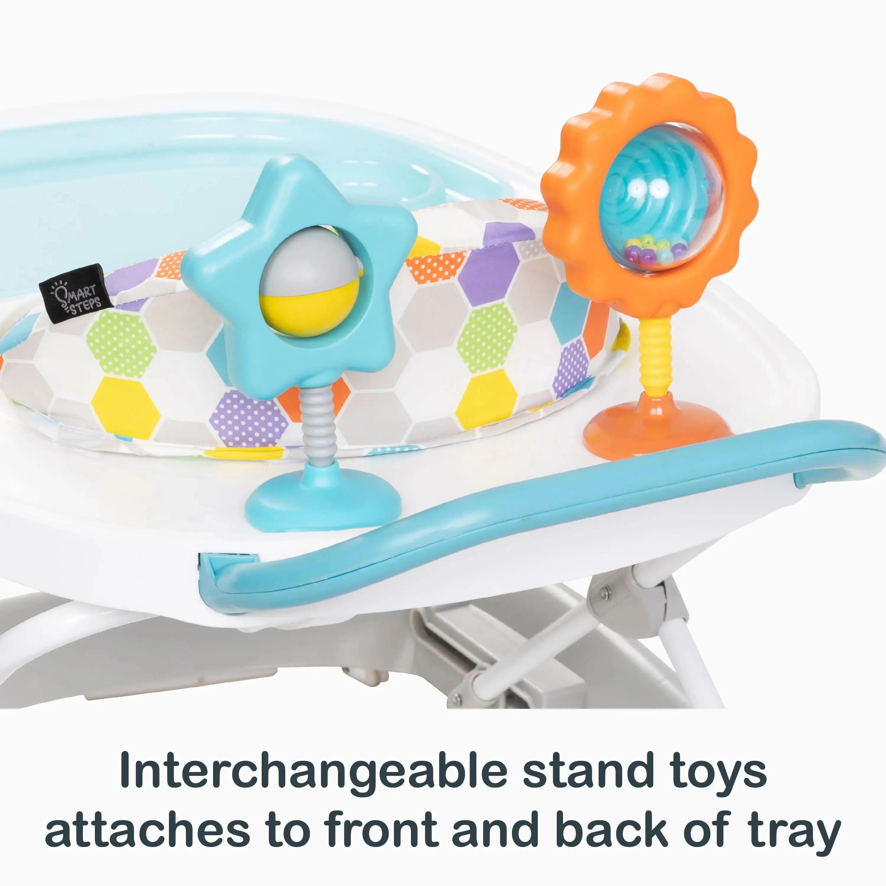 Smart Steps® Dine N’ Play 3-in-1 Feeding Walker - Hexagon Dots (Walmart Exclusive)