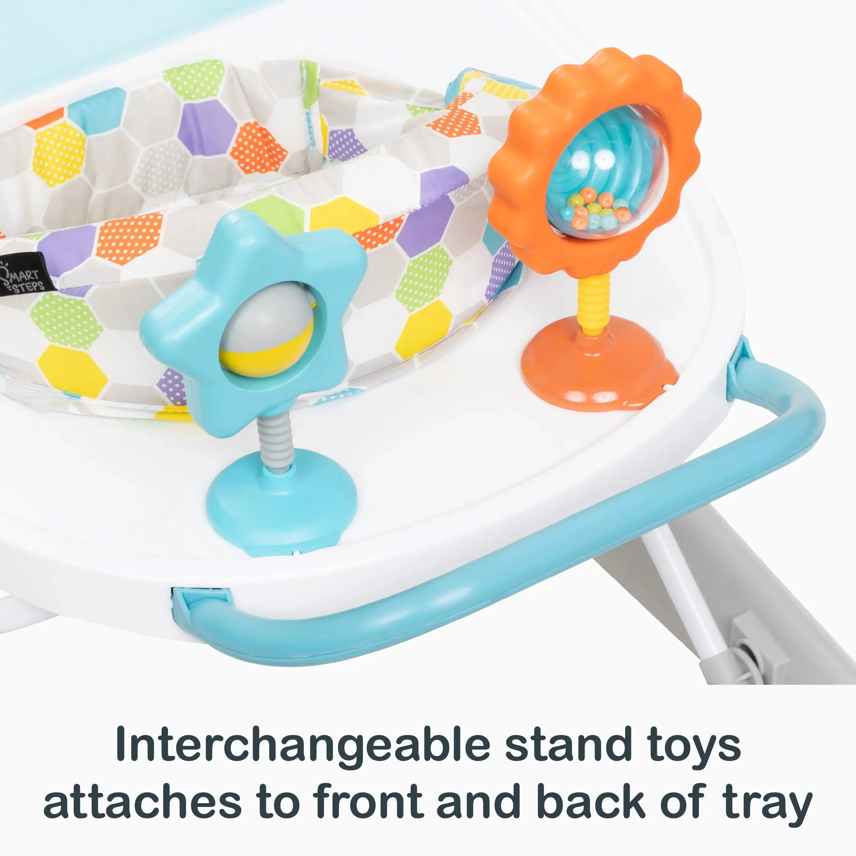 Smart Steps® Dine N’ Play 3-in-1 Feeding Walker - Hexagon Dots (Walmart Exclusive)