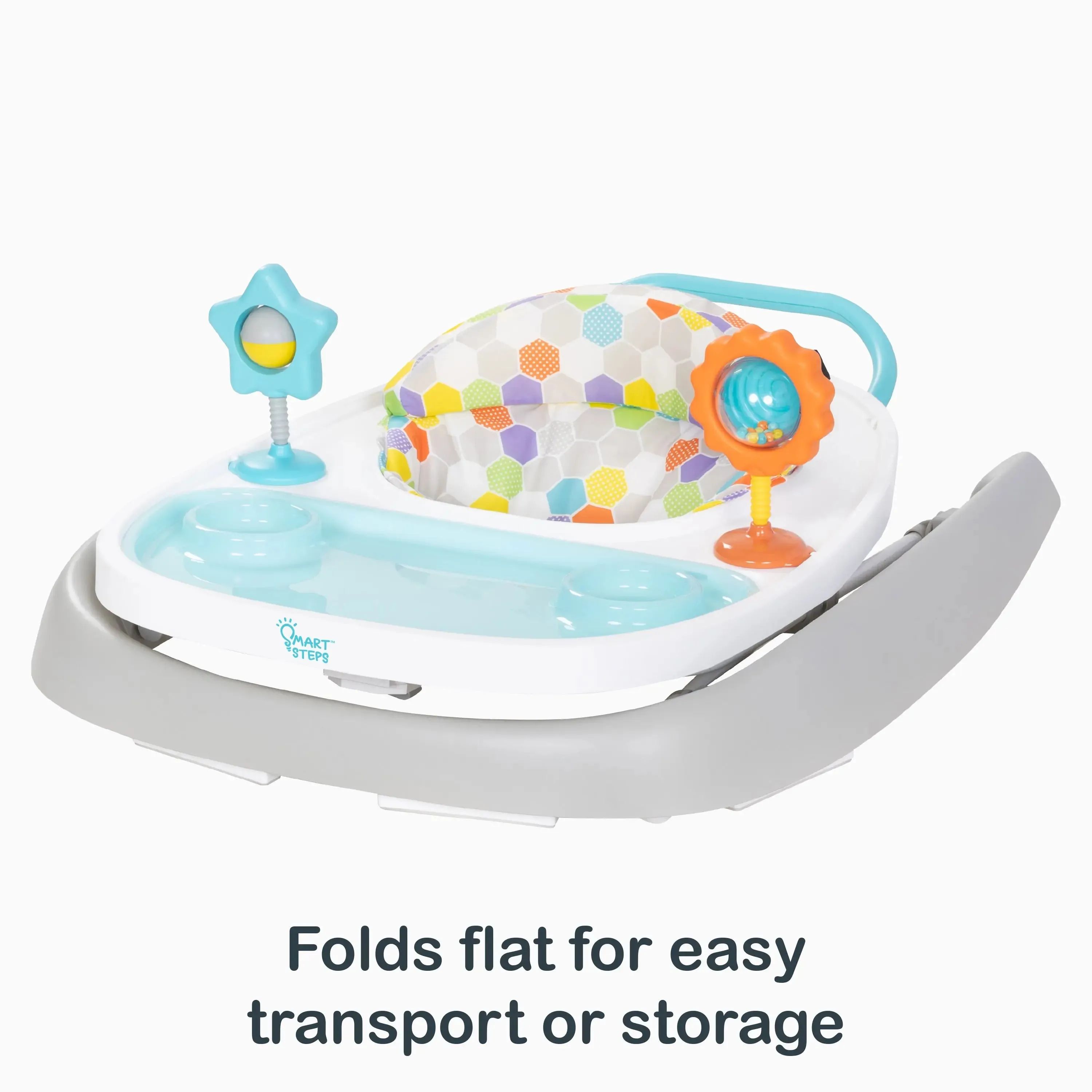 Smart Steps® Dine N’ Play 3-in-1 Feeding Walker - Hexagon Dots (Walmart Exclusive)