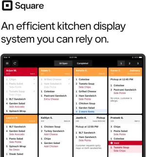 Square POS Kitchen Display - 1 Device-2 months [Online Code]