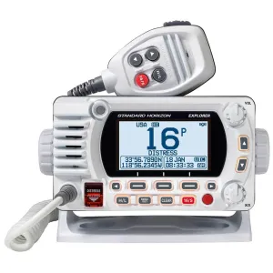 Standard Explorer Fixed Mount White VHF/GPS