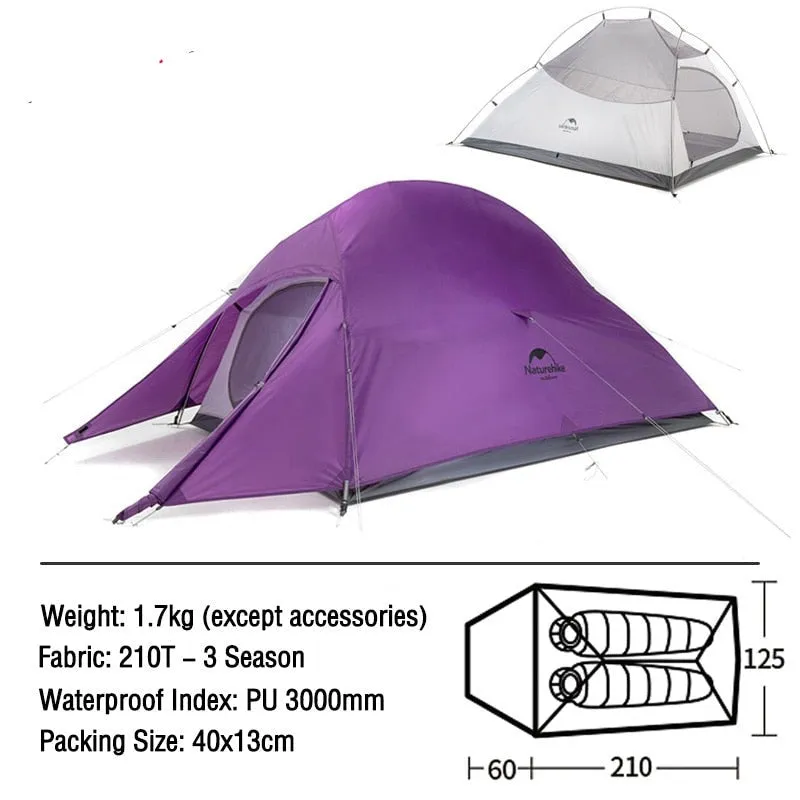Ultralight 2-3 Person Backpacking Tent for All Seasons