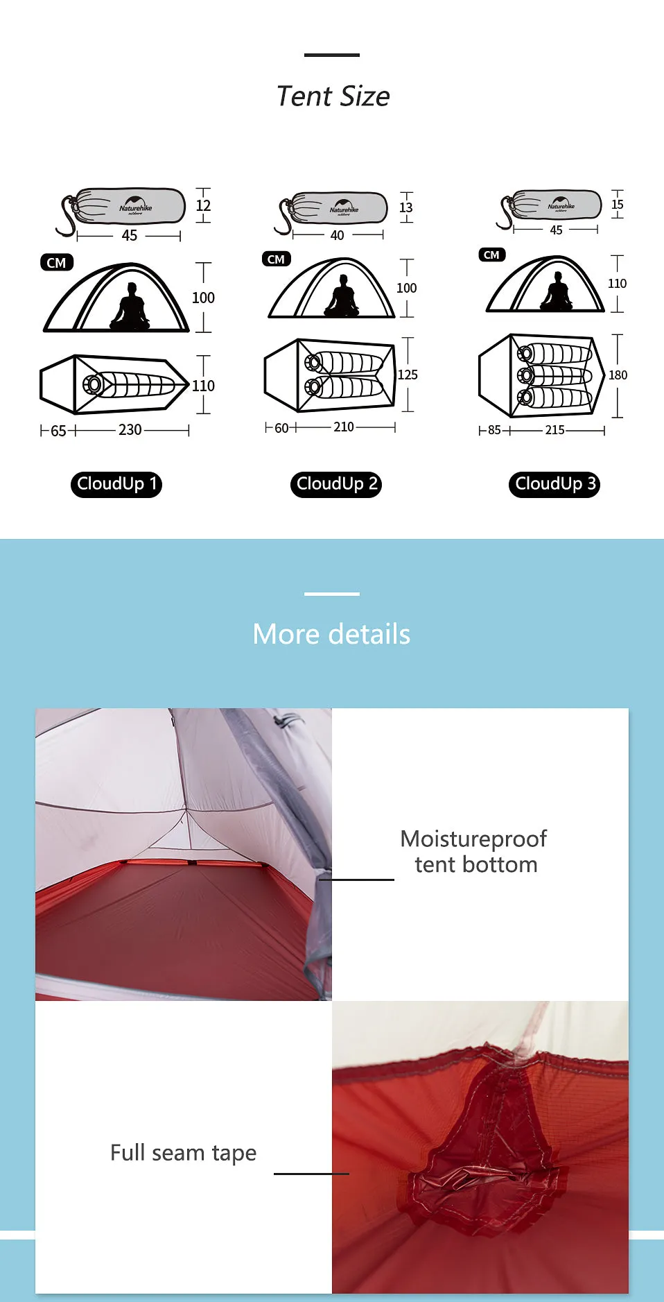 Ultralight 2-3 Person Backpacking Tent for All Seasons