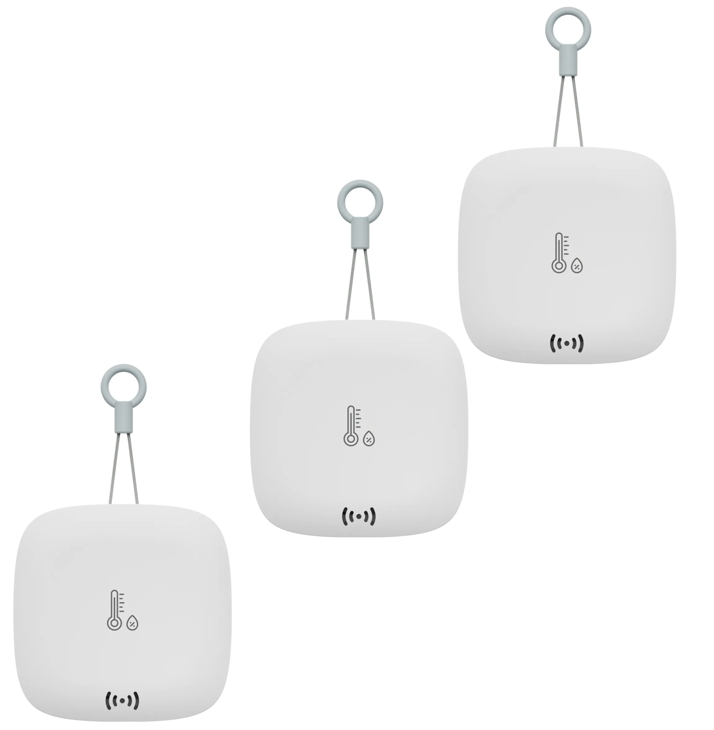 Weatherproof Temperature and Humidity Sensor 3-Pack, Hub Required