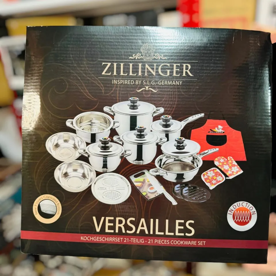 ZILLINGER Germany 21 Pieces Cookware Set